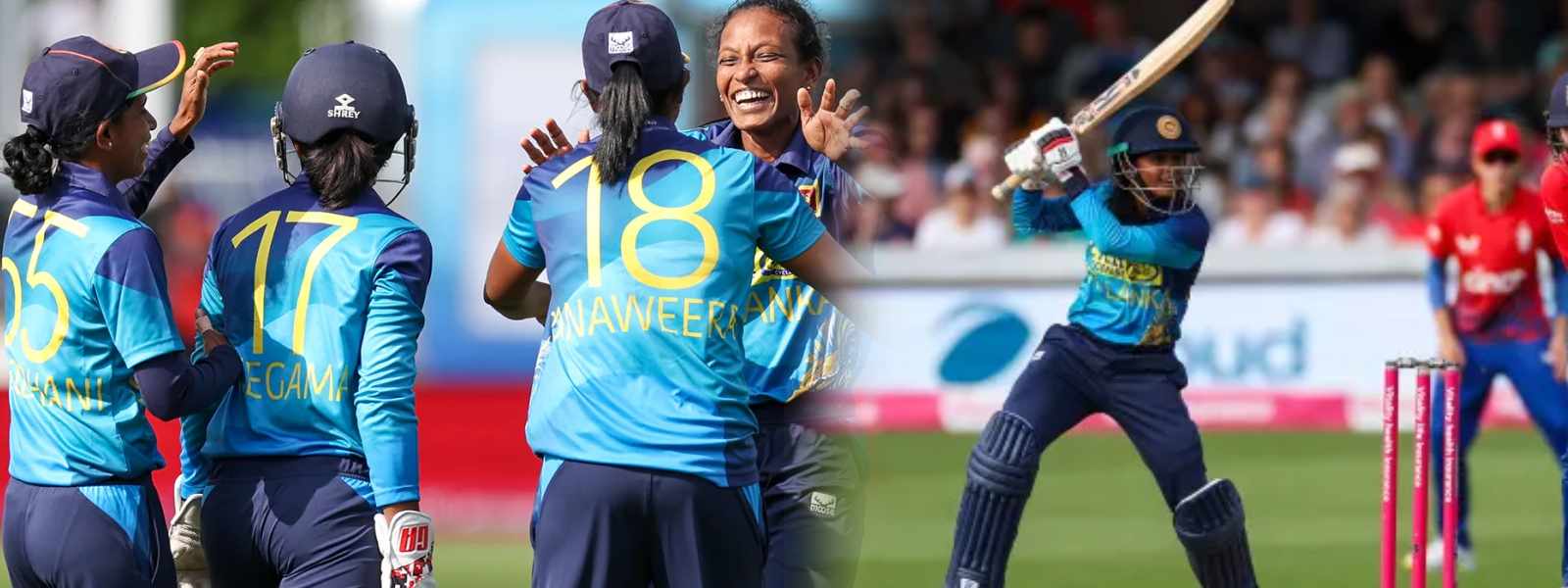 ලක්මව බැබළ වූ ශ්‍රී ලංකා කාන්තා ක්‍රිකට් පිල